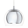 Rocamar Chrome and Glass Single Pendant