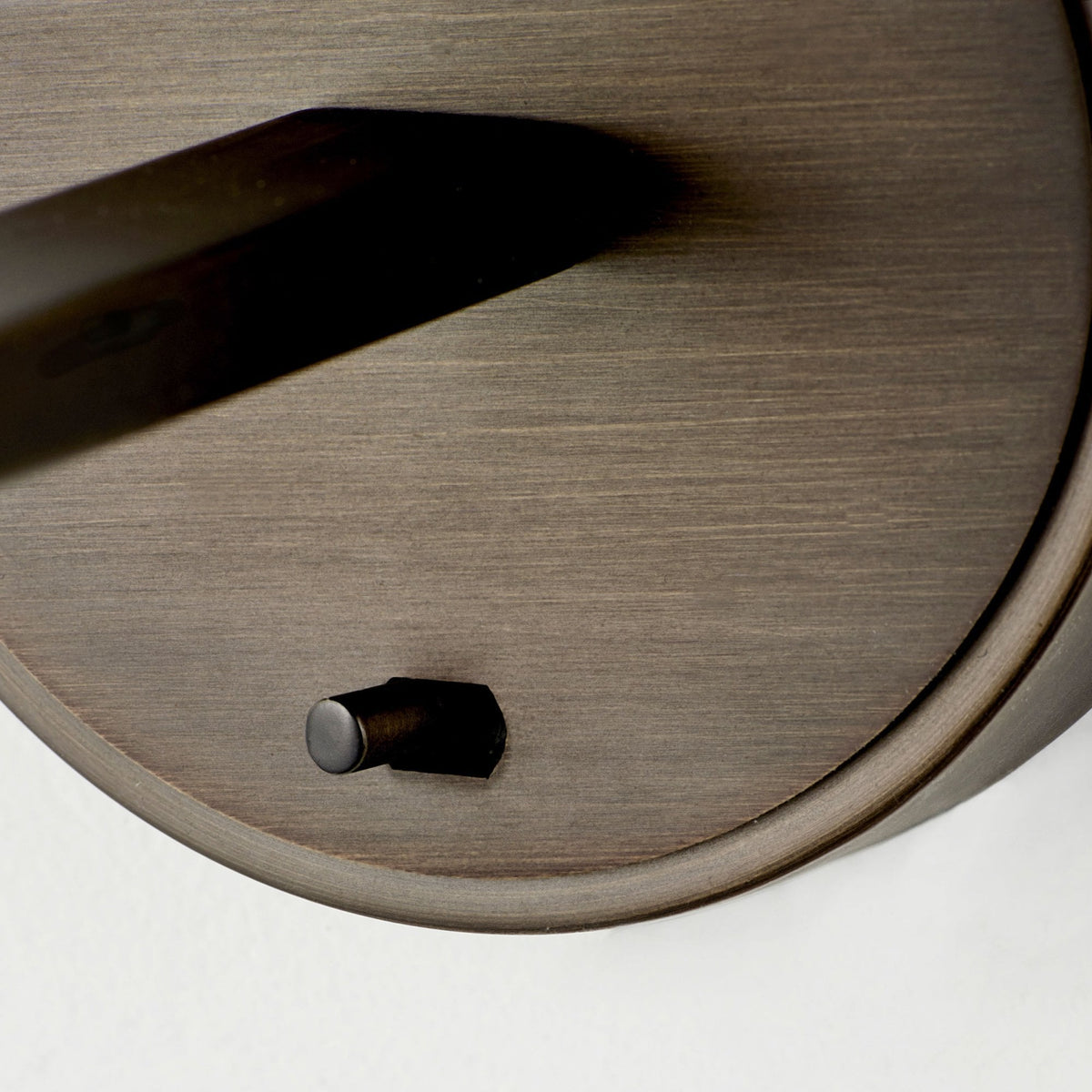 Daley Wall Light in Antique Bronze & Marble Faux Silk Shade