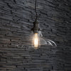 Hoxton Large Glass and Antiques Bronze Pendant Light