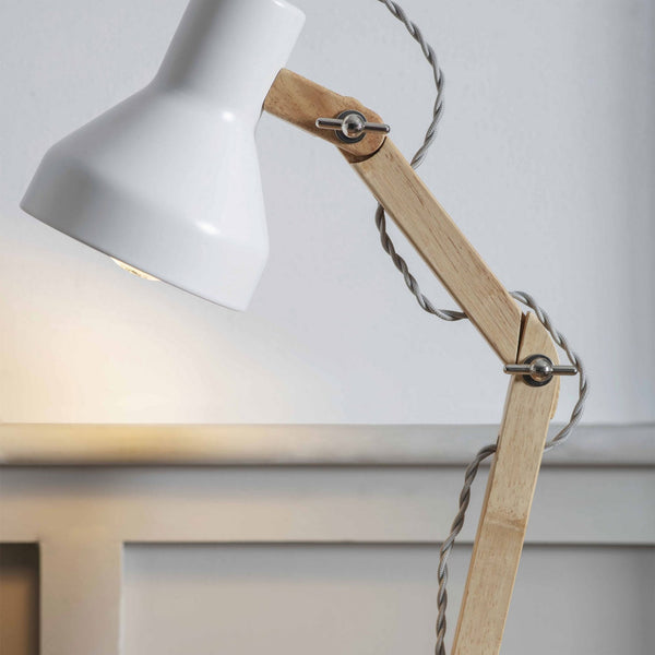 Folgate Desk Lamp in Lily White