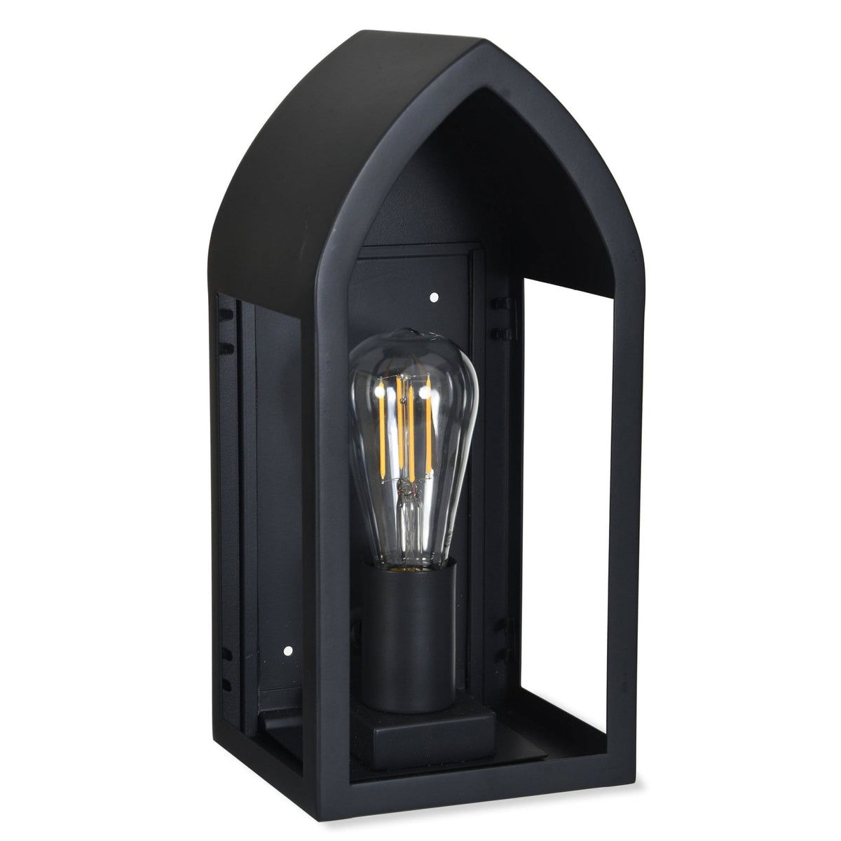 Fairford Exterior Wall Lantern in Carbon Black