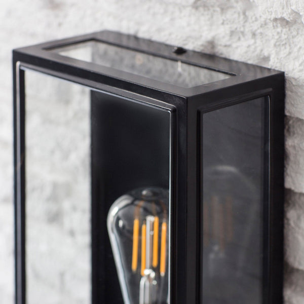 Belgrave Large Exterior Wall Lantern in Carbon Black