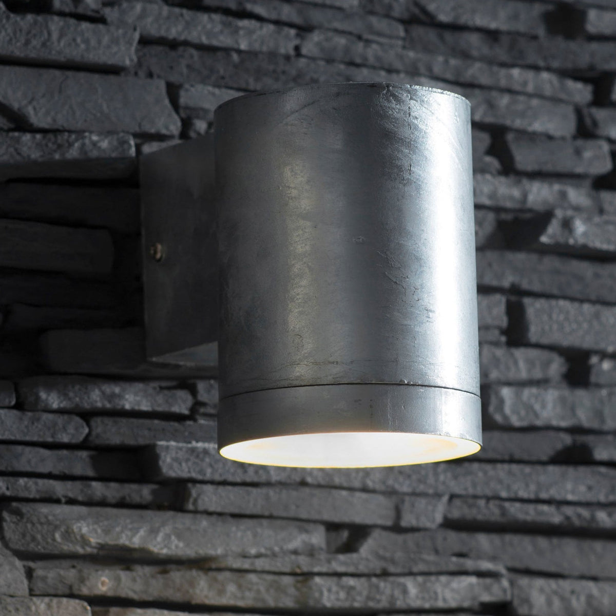 St Ives Large Galvanised Steel Down Light