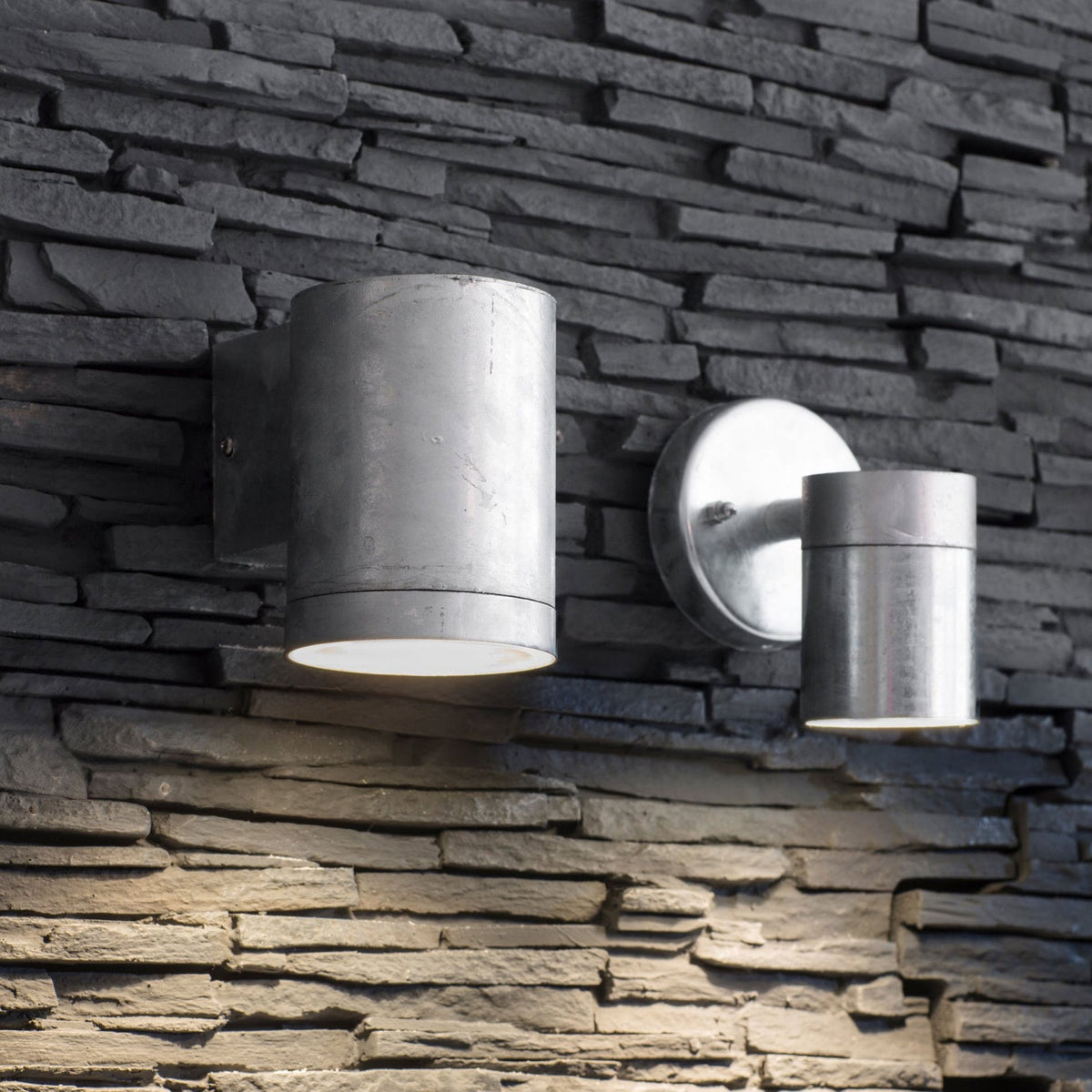 St Ives Large Galvanised Steel Down Light