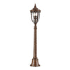 English Bridle 3 Light Medium Pillar Lantern in British Bronze