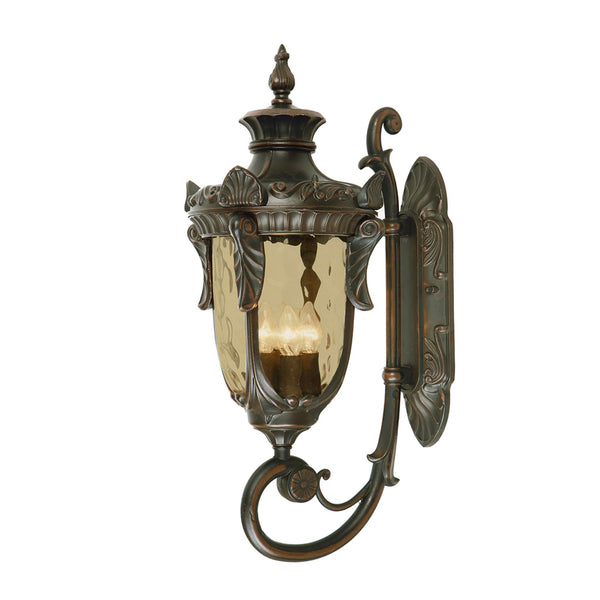 Philadelphia 3 Light Large Wall Lantern in Old Bronze
