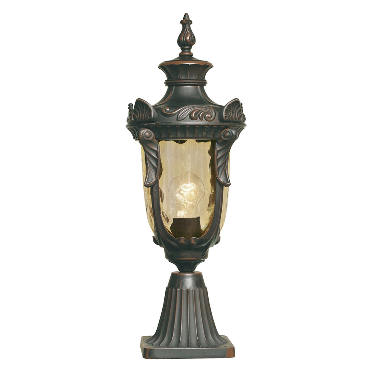 Philadelphia 1 Light Medium Pedestal in Old Bronze