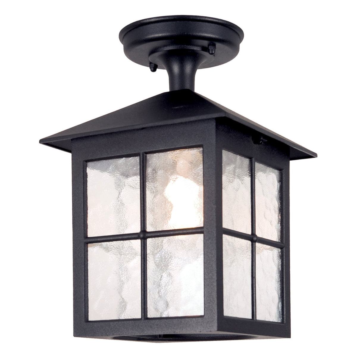 Winchester 1 Light Porch Lantern in Black