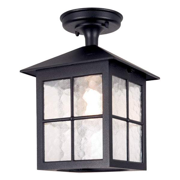 Winchester 1 Light Porch Lantern in Black