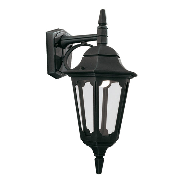Parish 1 Light Down Wall Lantern in Black