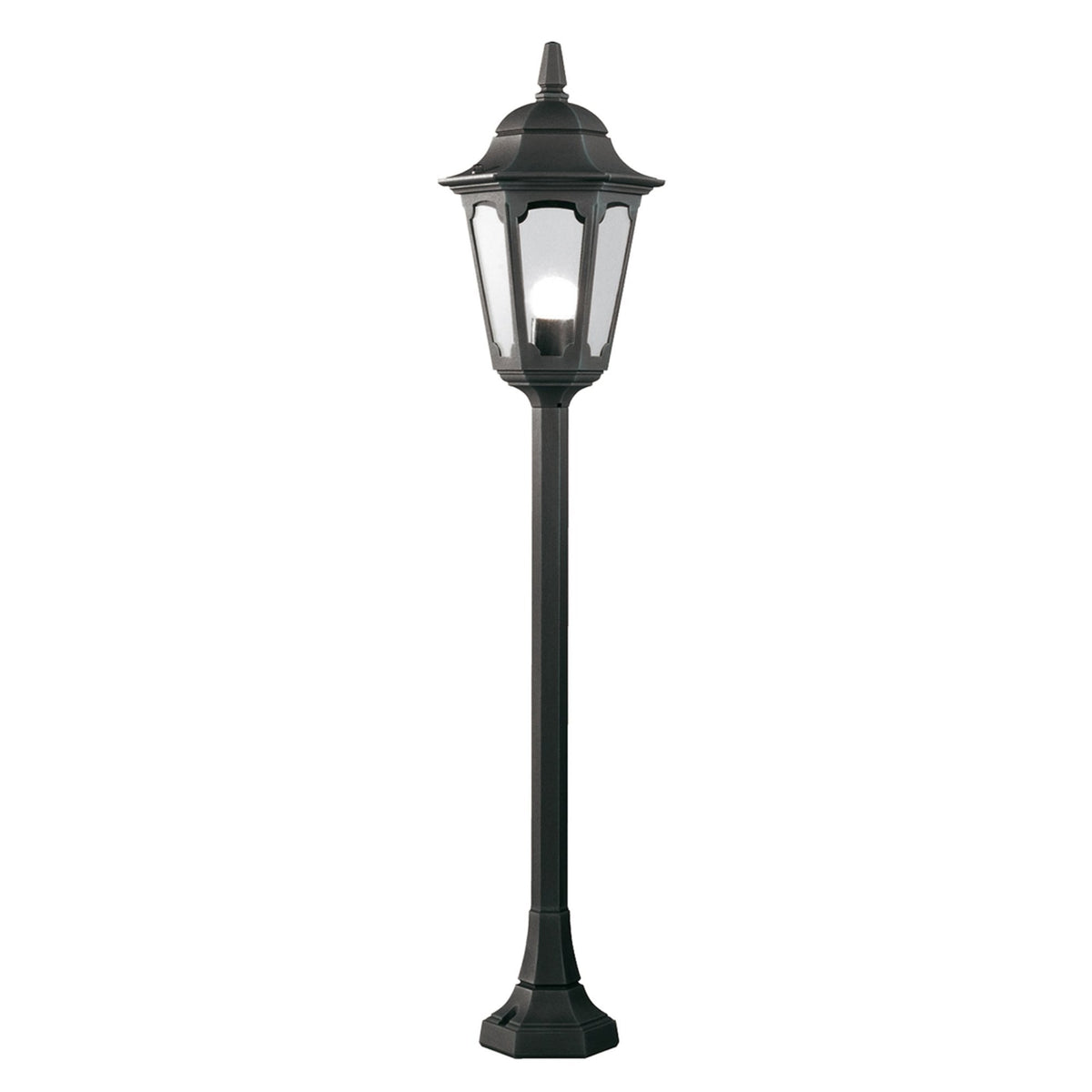 Parish 1 Light Pillar Lantern in Black