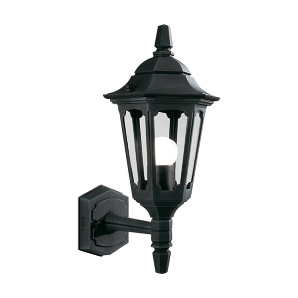 Parish Mini 1 Light Up Wall Lantern in Black