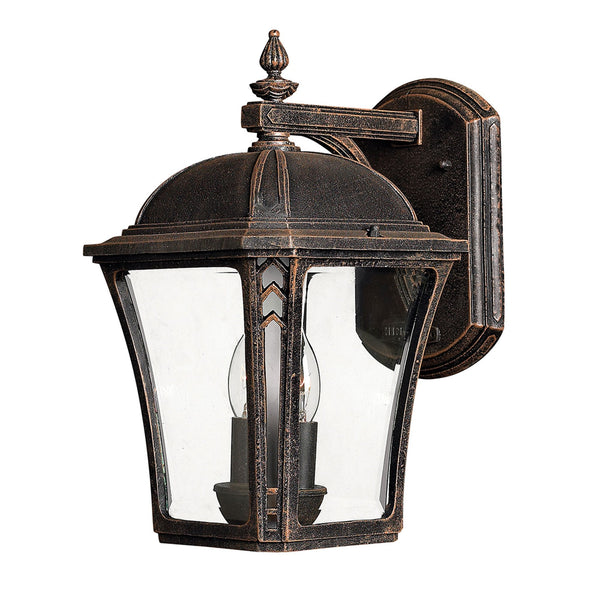 Wabash 2 Light Medium Wall Lantern in Mocha