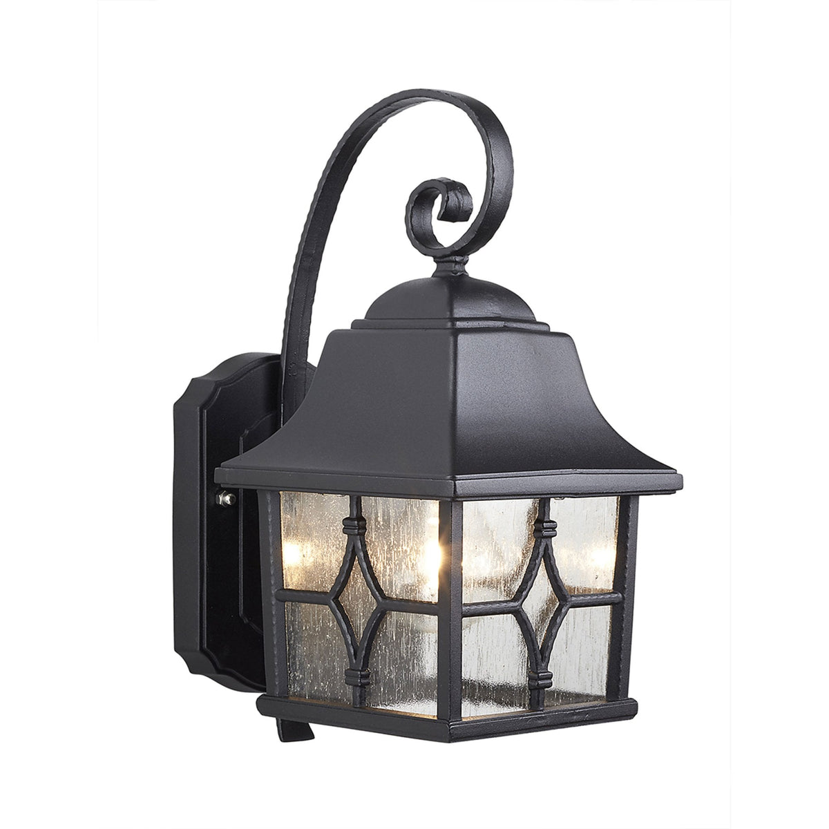 Kent 1 Light Wall Lantern in Black