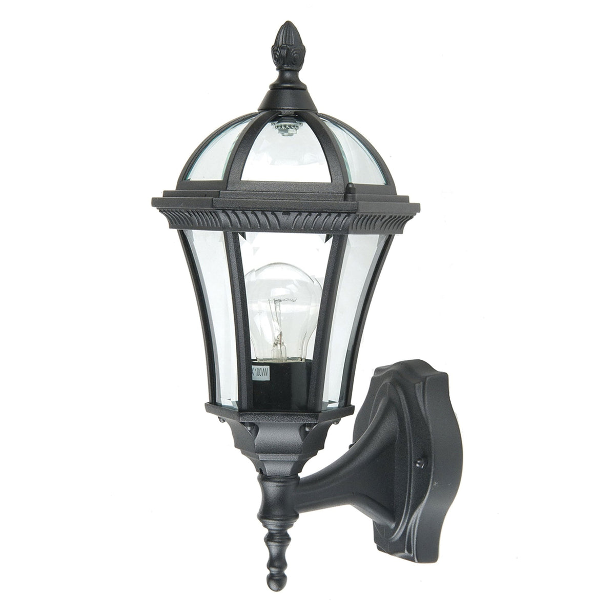 Ledbury 1 Light Wall Lantern in Black