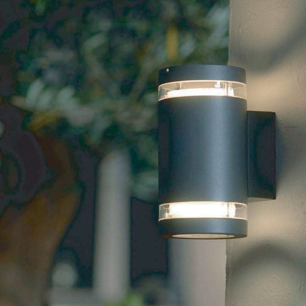 Magnus Up & Down Wall Light in Dark Grey