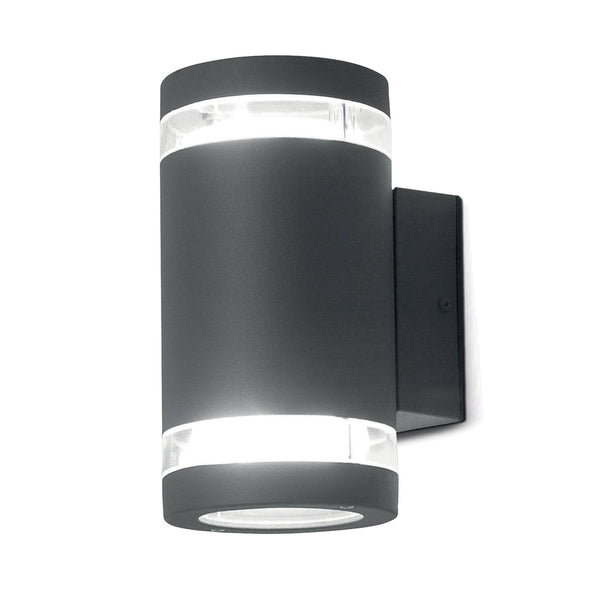 Magnus Up & Down Wall Light in Dark Grey