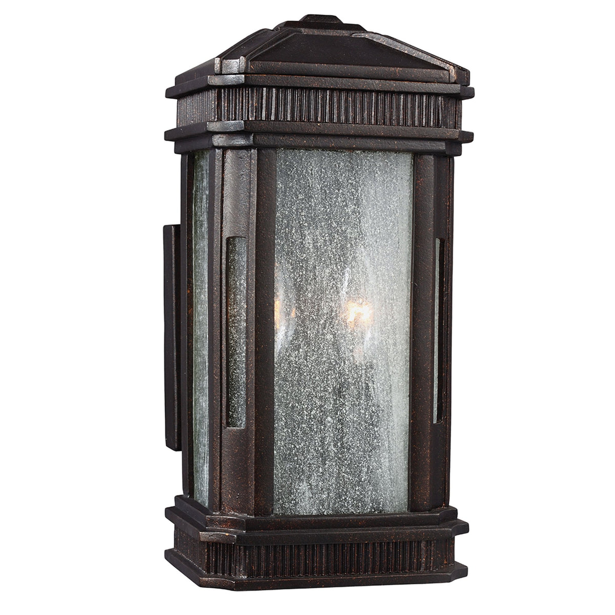 Federal Small Outdoor Lantern in Gilded Bronze