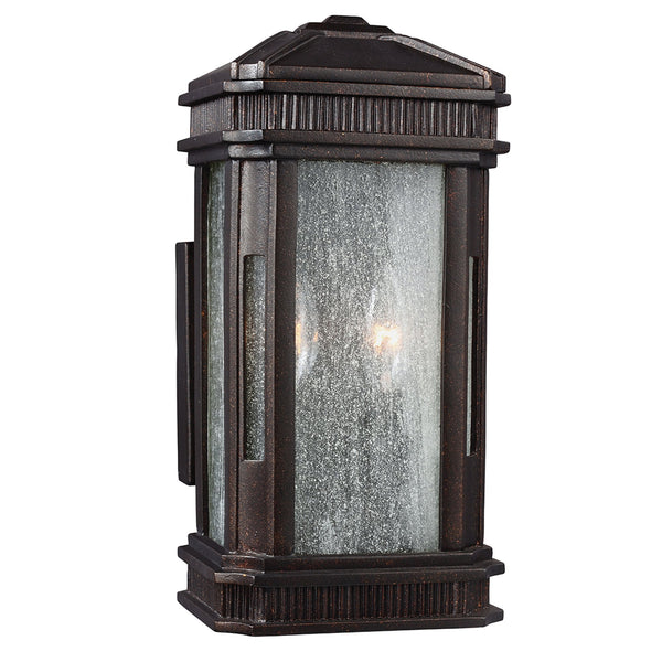 Federal Small Outdoor Lantern in Gilded Bronze