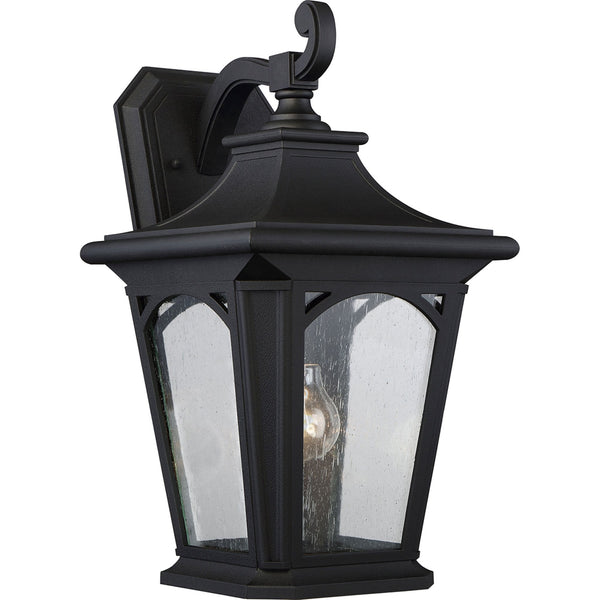 Bedford 1 Light Large Wall Lantern in Mystic Black