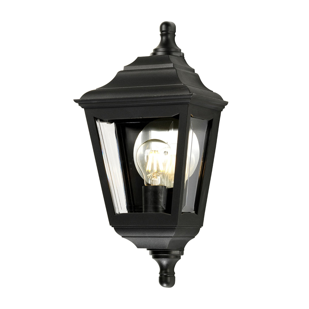Kerry 1 Light Flush Mount in Black