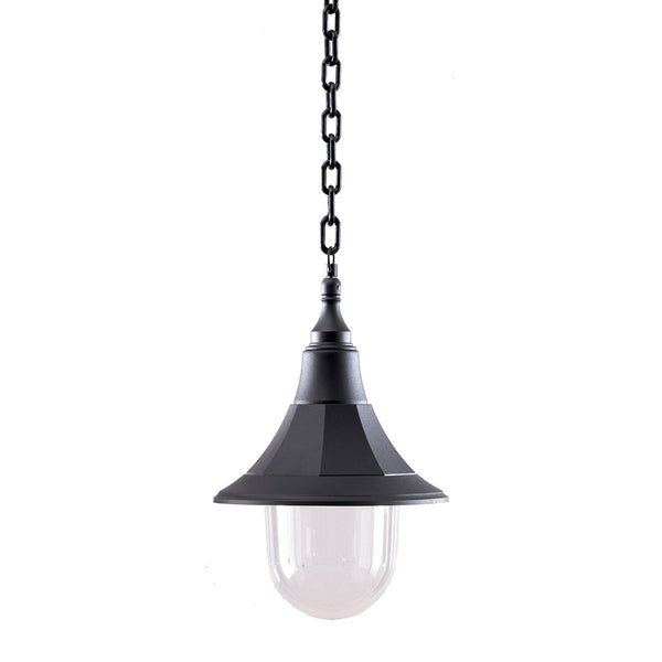Shannon 1 Light Chain Lantern in Black