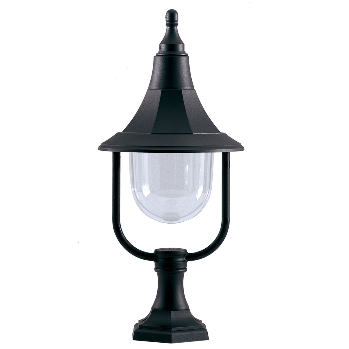 Shannon 1 Light Pedestal in Black