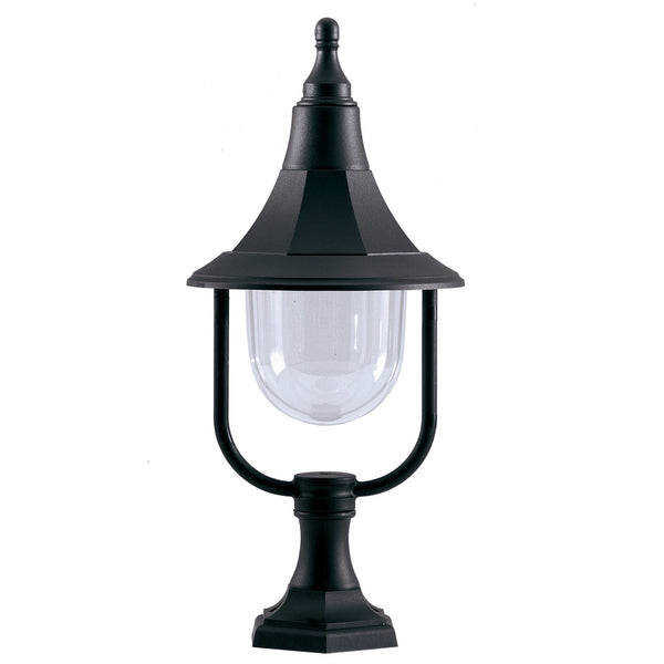 Shannon 1 Light Pedestal in Black