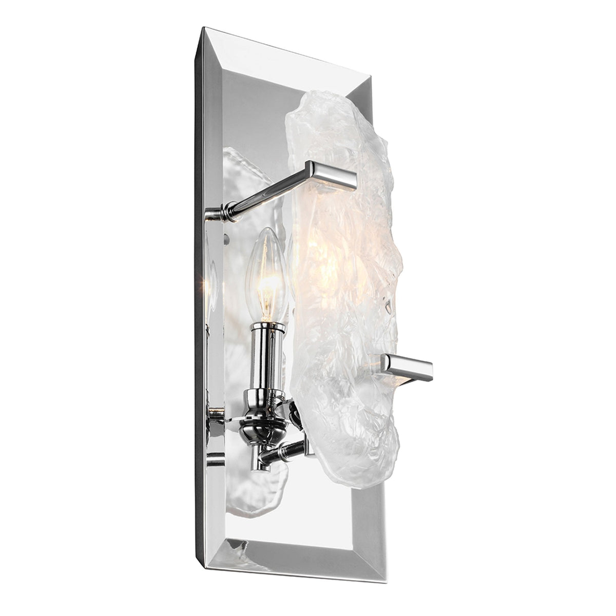 Katerina Crystal Wall Light in Chrome