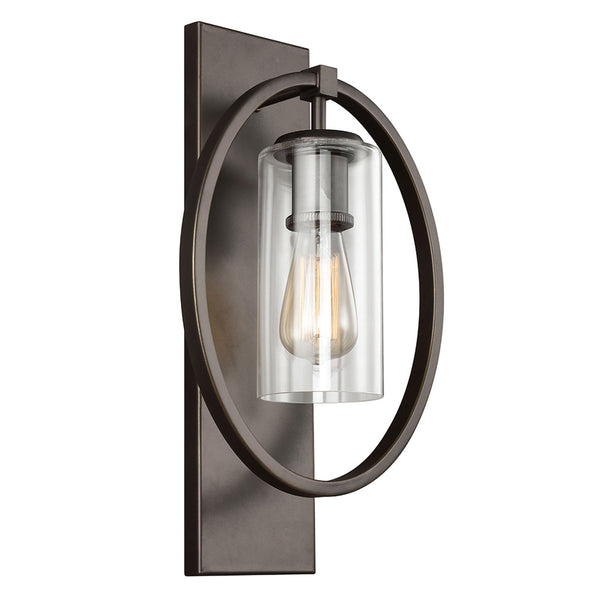 Marlena Geometric Wall Light in Antique Bronze
