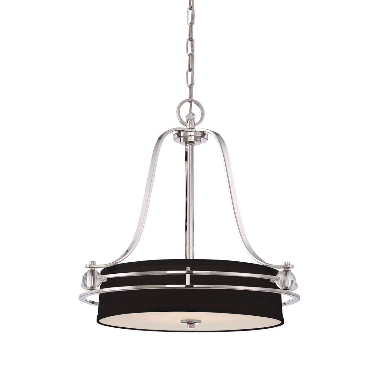 Uptown Gotham 4 Light Pendant in Imperial Silver