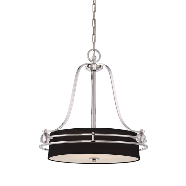 Uptown Gotham 4 Light Pendant in Imperial Silver