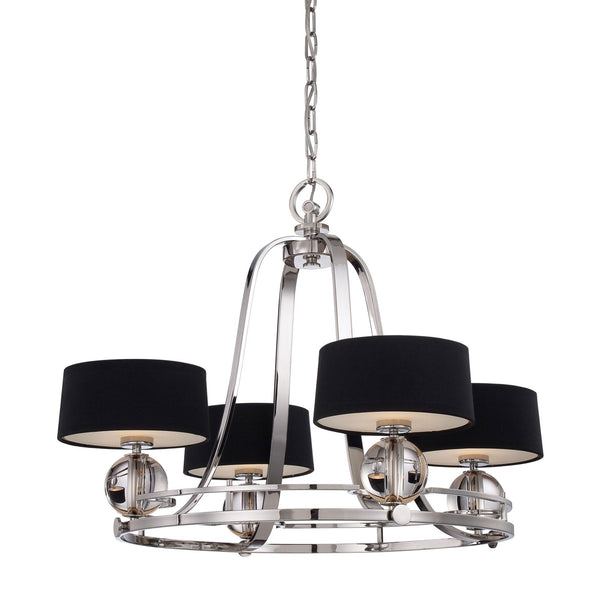 Uptown Gotham 4 Light Chandelier in Imperial Silver