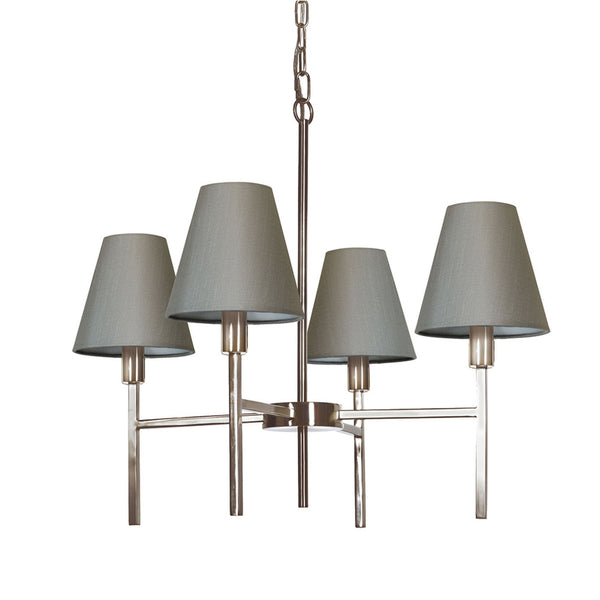 Lucerne 4 Light Chandelier in Brushed Nickel
