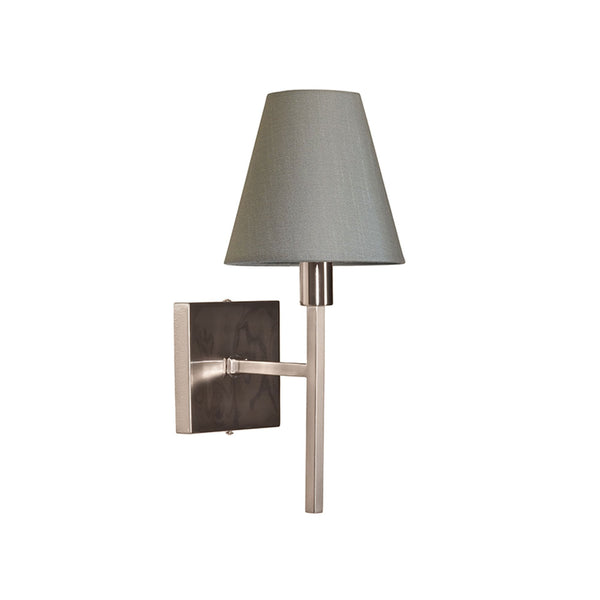 Lucerne Single Wall Light in Brushed Nickel