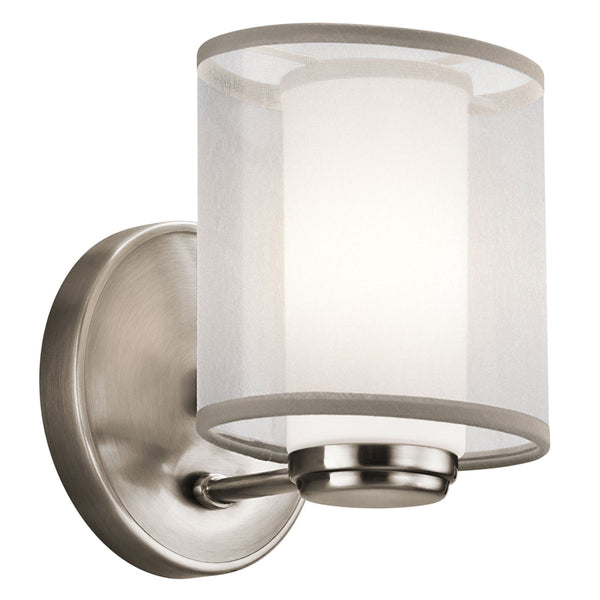 Saldana Single Wall Light in Classic Pewter