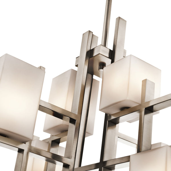City Lights Seven Light Chandelier in Classic Pewter