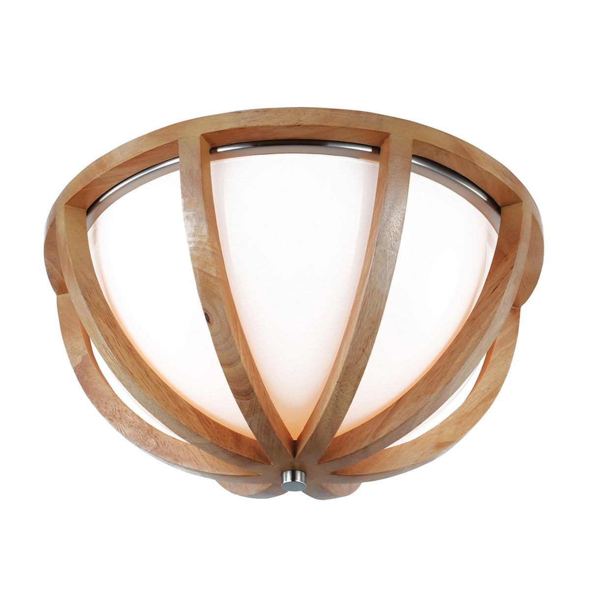 Allier Flush Mount in Light Oak Wood