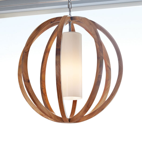 Allier Large Pendant in Light Oak Wood