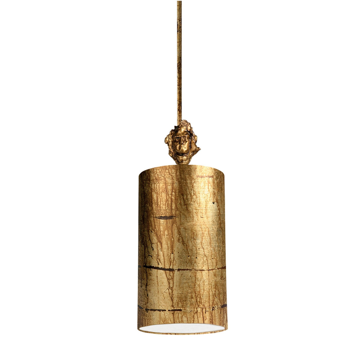 Fragment Small Pendant in Glazed Gold Leaf