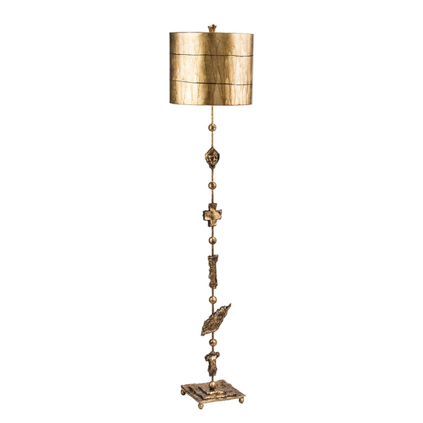 Fragment Floor Lamp in Glazed Gold Leaf