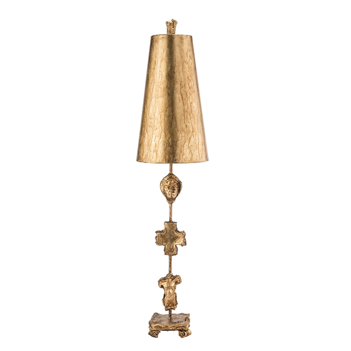 Fragment Table Lamp in Glazed Gold Leaf