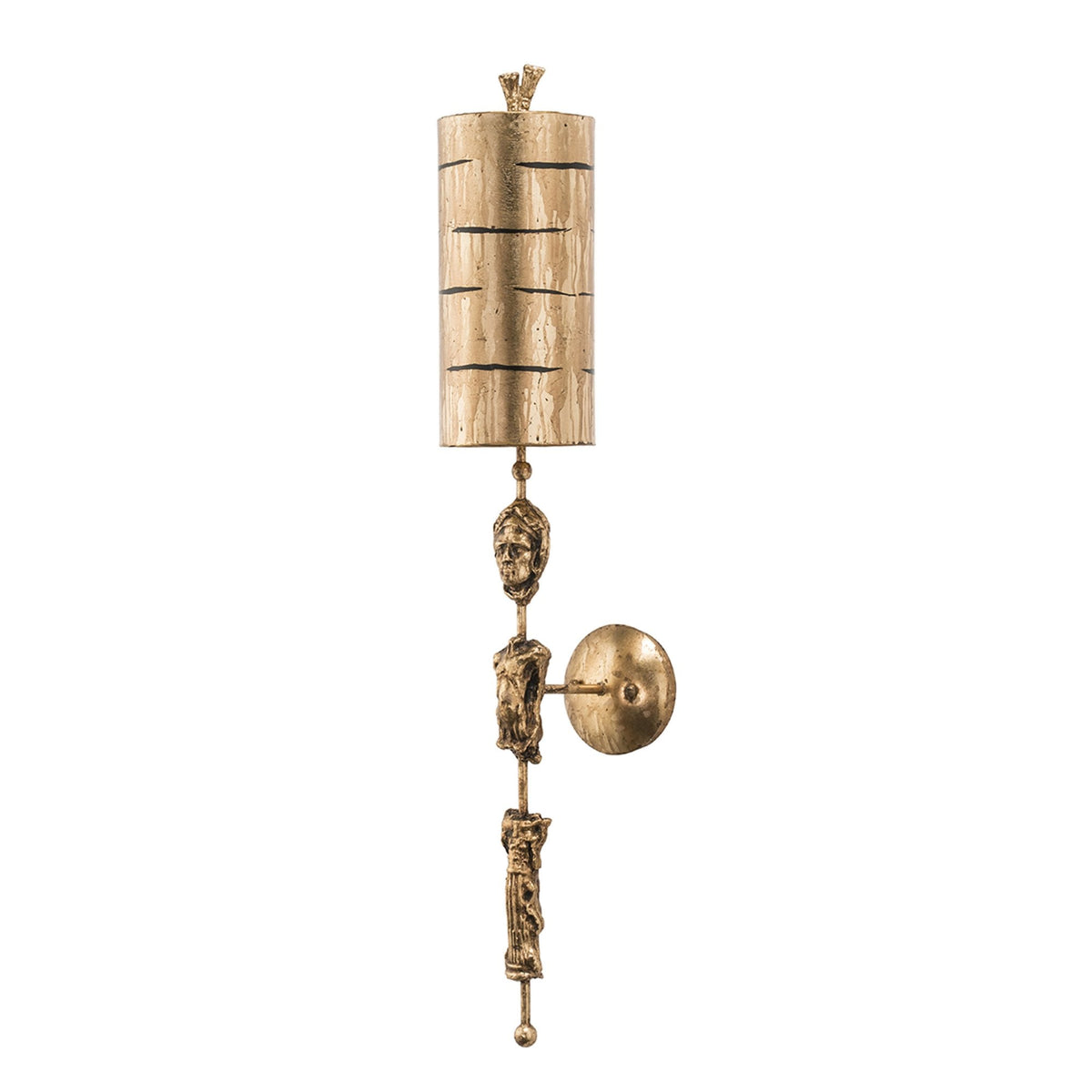 Fragment Wall Light in Glazed Gold Leaf