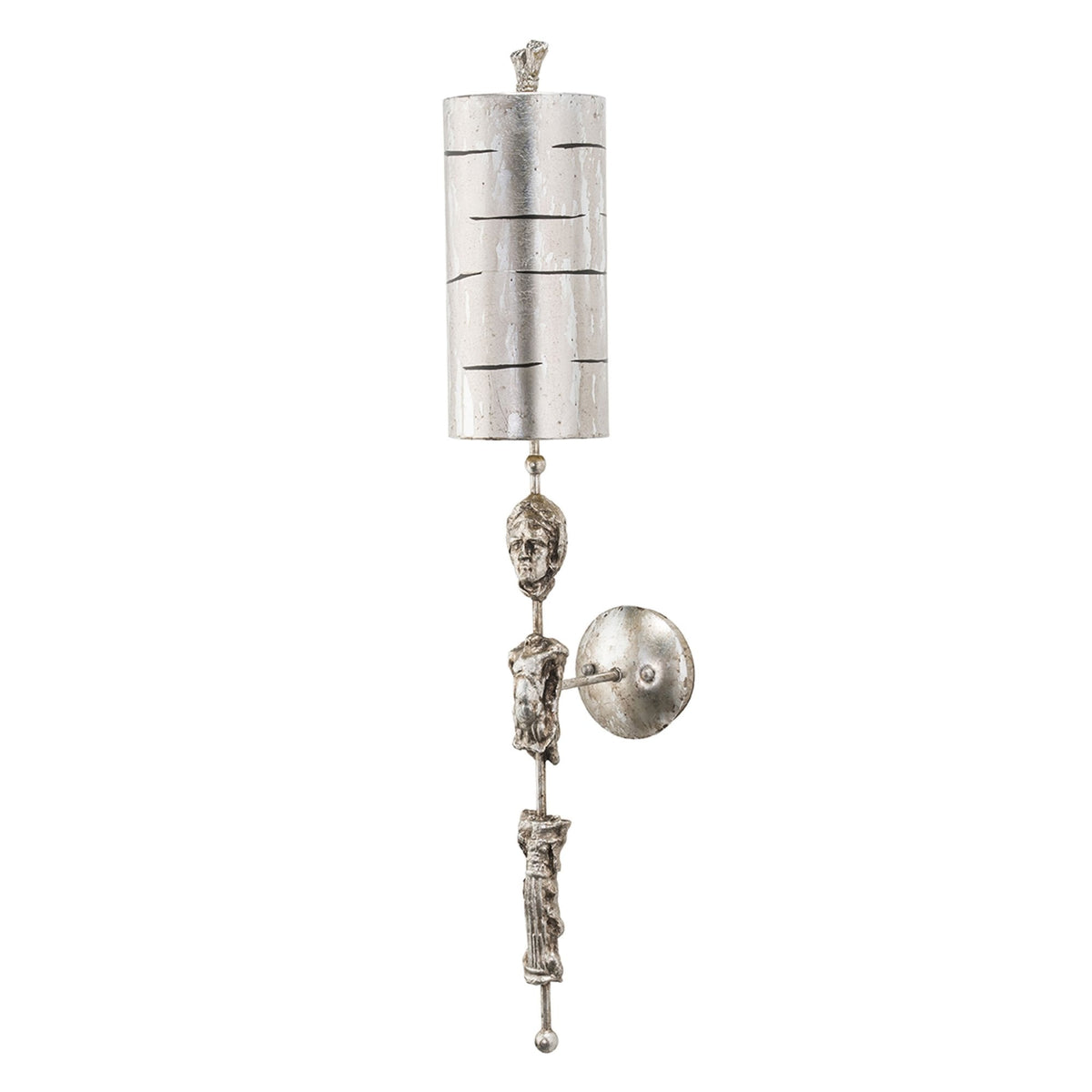 Fragment Wall Light Glazed Silver Leaf