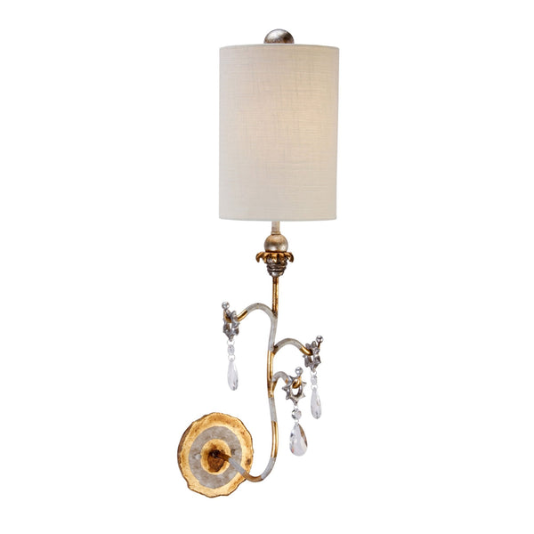 Tivoli Wall Light in a Gold & Cream Patina