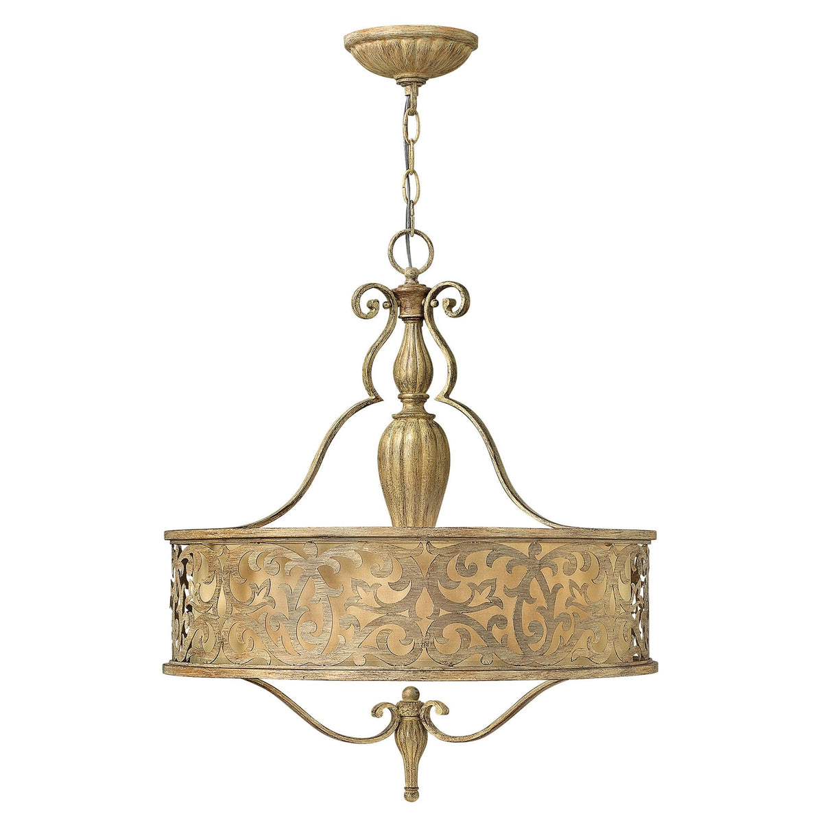 Carabel Pendant Chandelier in Brushed Champagne