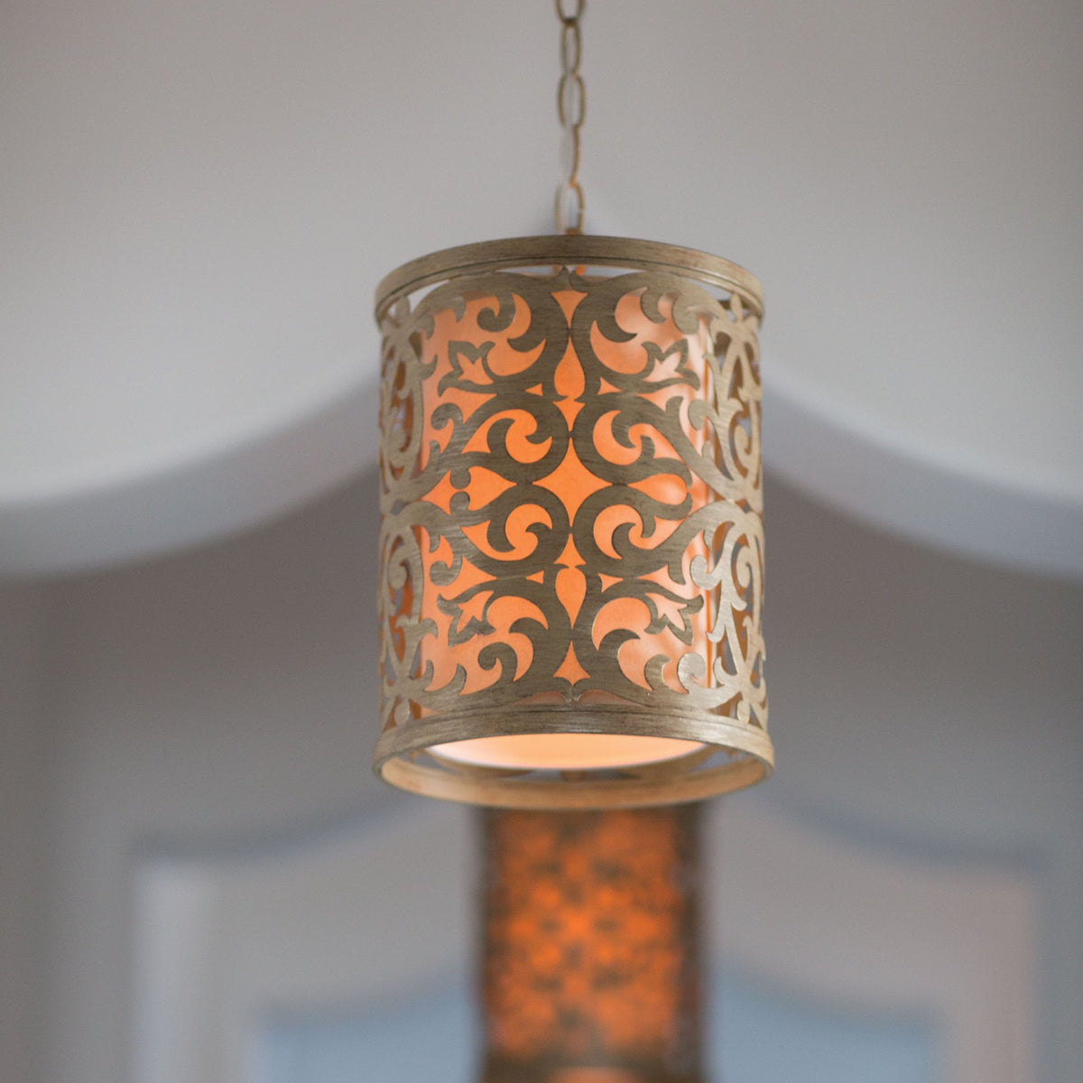 Carabel Mini Pendant in Brushed Champagne