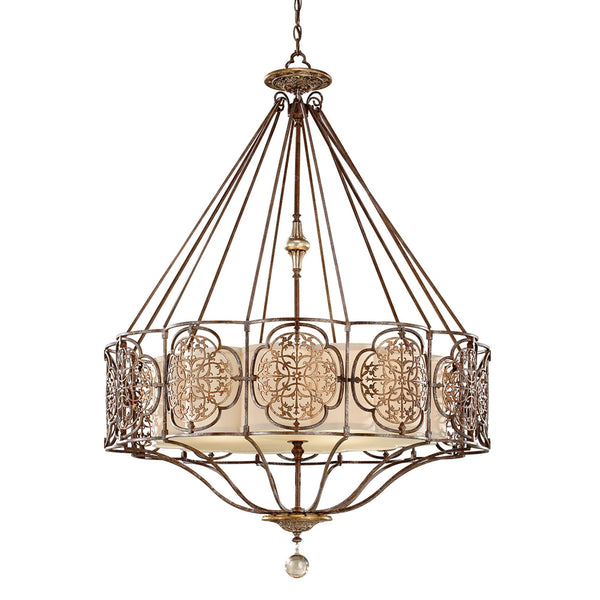 Marcella Chandelier in British Bronze & Oxidised Bronze