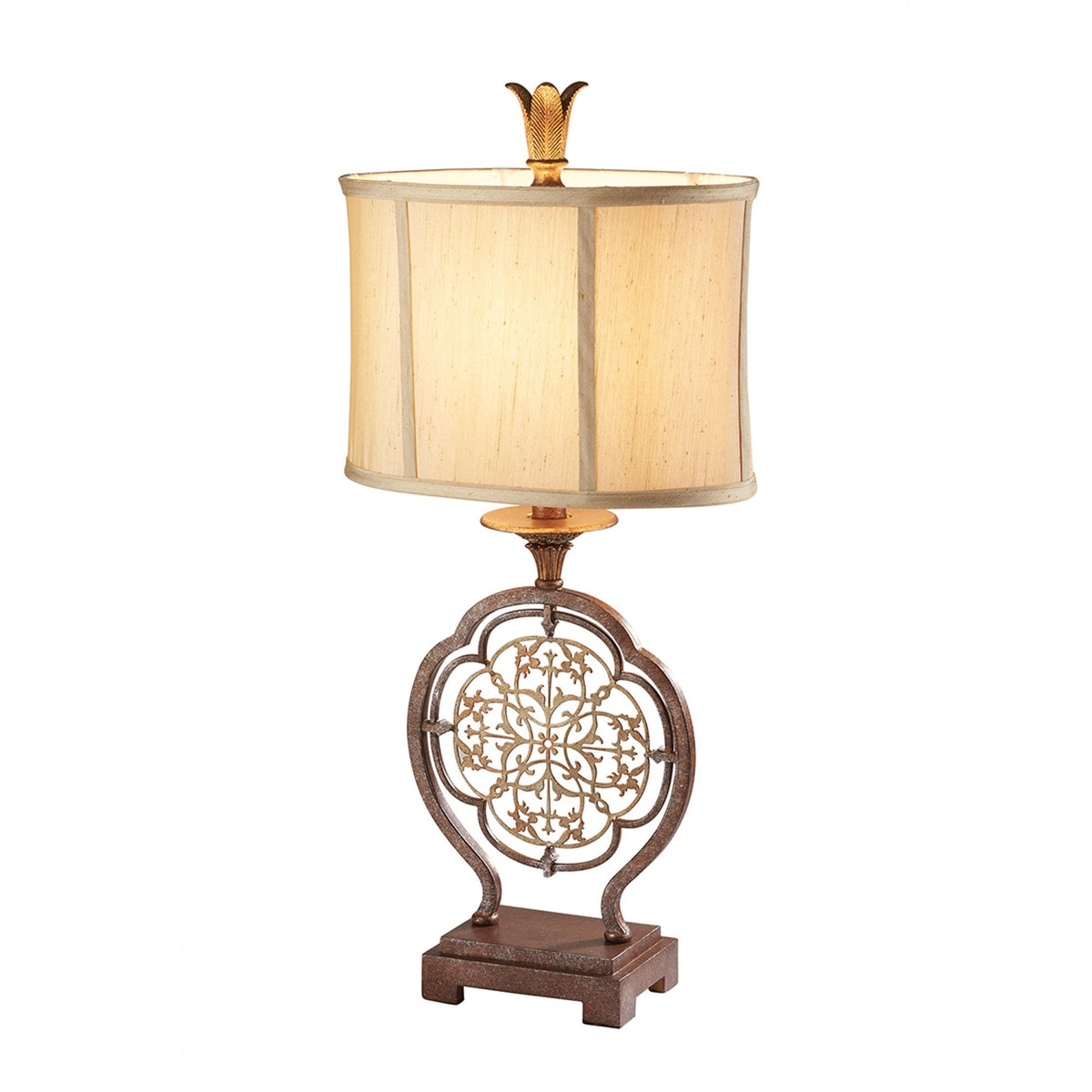 Marcella Table Lamp in British Bronze & Oxidised Bronze