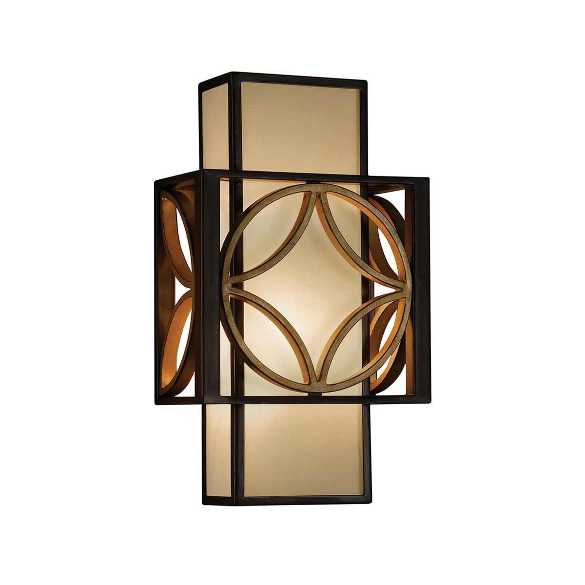 Remy Single Wall Light in Bronze and Gold